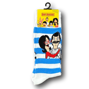 3/$20 Bob's Burgers Cartoon Bob & Linda Belcher Funny Novelty Crew Socks - NWT